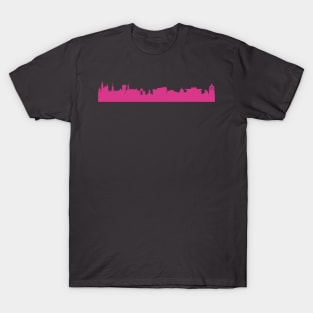 Copenhagen skyline pink T-Shirt